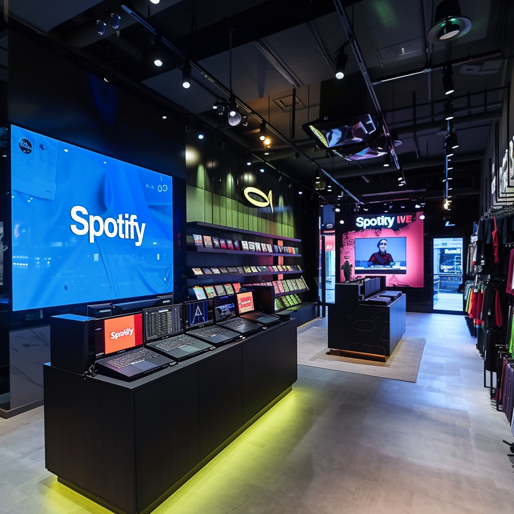 Spotify en magasin